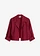 Blousejasje van een linnenmix, Kleur: esdoornrood