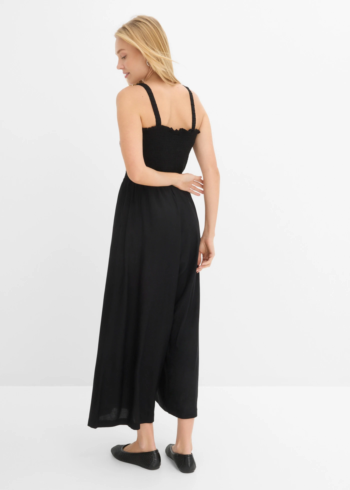 Jumpsuit van soepele viscose • zwart • bonprix online shop