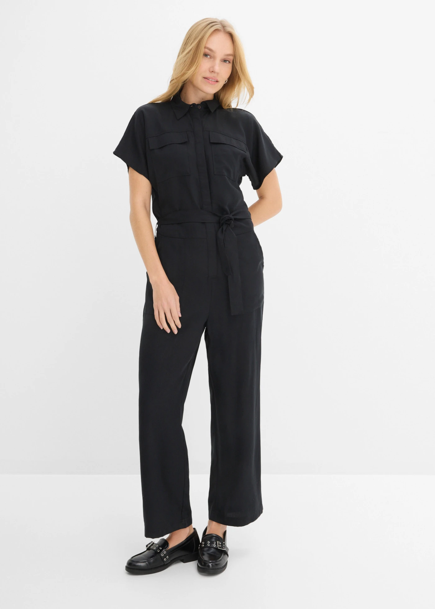 Combinaison en lyocell fluide • noir • Boutique bonprix