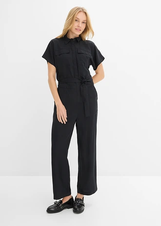 Combinaison en lyocell fluide • noir • Boutique bonprix