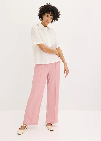 Instapbroek van stevige interlock, Kleur: asroze