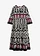 Rochie maxi din viscoză fluidă, culoare: negru/ecru/roz-pinklady cu imprimeu