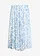 Jupe longue et fluide en viscose, Couleur: écru-bleu clair floral