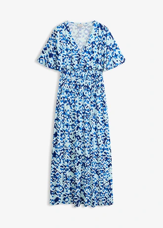 Maxi jurk • blauw gedessineerd • bonprix online shop