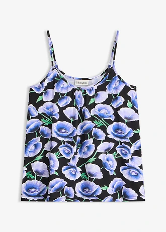 Vékony vállpántos top, puha viszkóz-keverékből