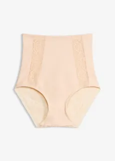 Culotte sculptante avec dentelle, maintien modéré, Couleur: poudré