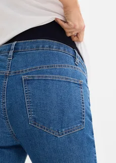 Blugi de gravide din bumbac organic, Straight Leg • albastru denim • magazin bonprix