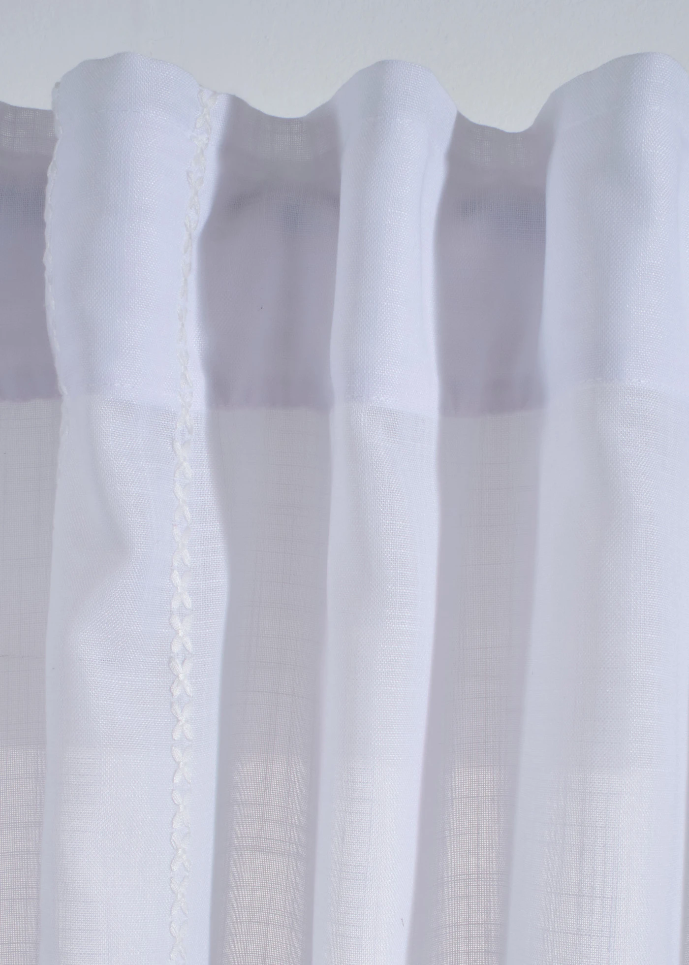 Gordijn met borduursel (1 stuk) • wit • bonprix online shop