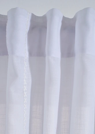 Záclona s výšivkou (1 ks) • biela • obchod bonprix