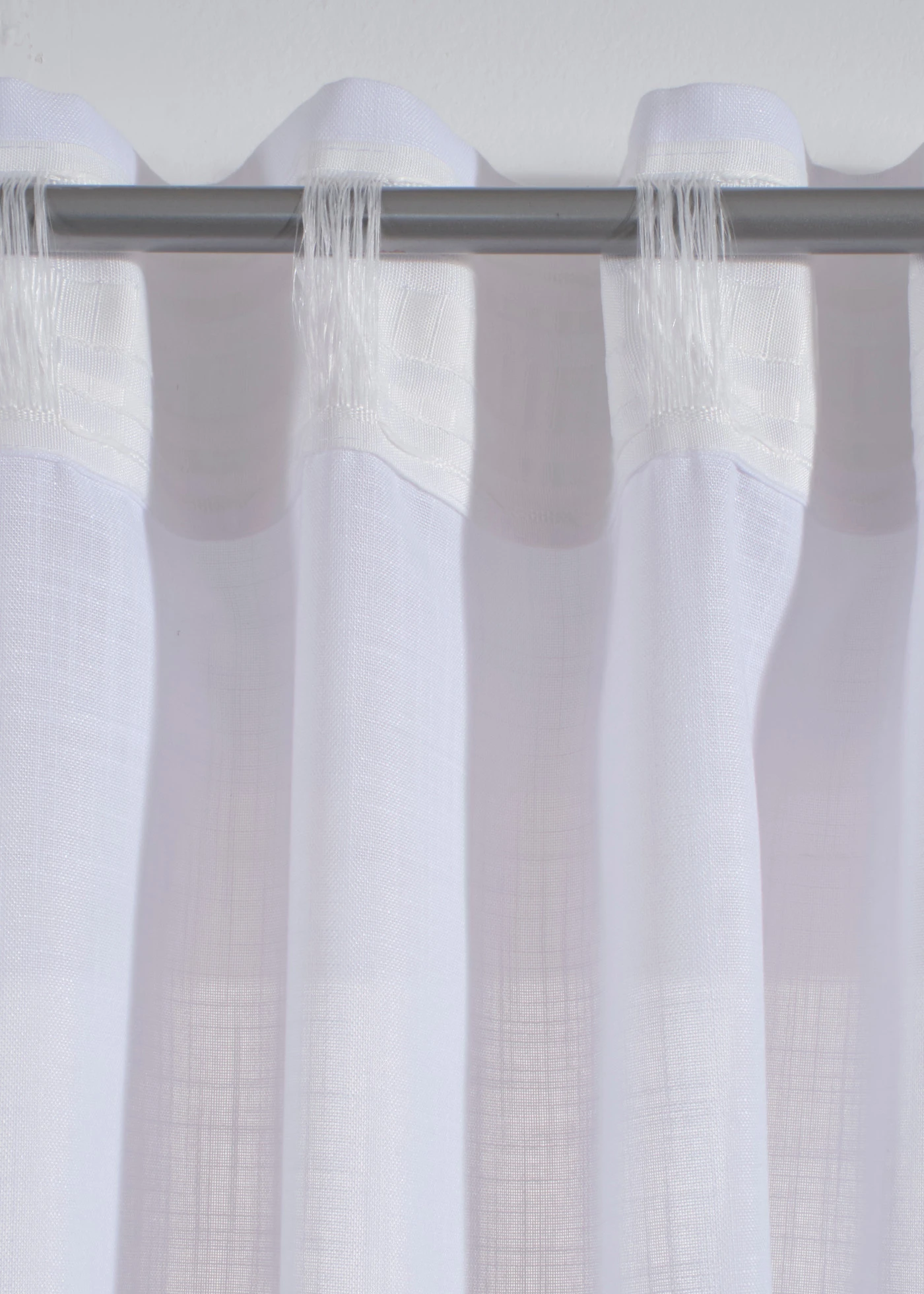 Gordijn met borduursel (1 stuk) • wit • bonprix online shop