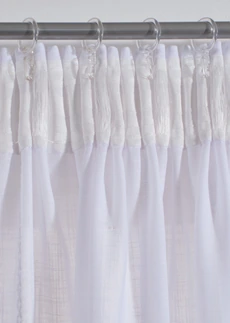 Gordijn met borduursel (1 stuk) • wit • bonprix online shop