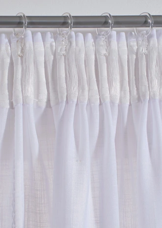 Záclona s výšivkou (1 ks) • biela • obchod bonprix