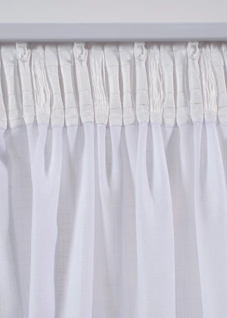 Záclona s výšivkou (1 ks) • biela • obchod bonprix