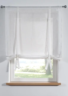 Vouwgordijn met structuur • wit • bonprix online shop