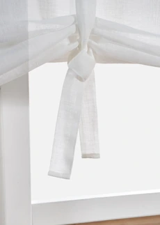 Vouwgordijn met structuur, Kleur: wit