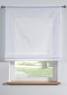 Rulou cu falduri monocrom, multe dimensiuni disponibile • alb • magazin bonprix