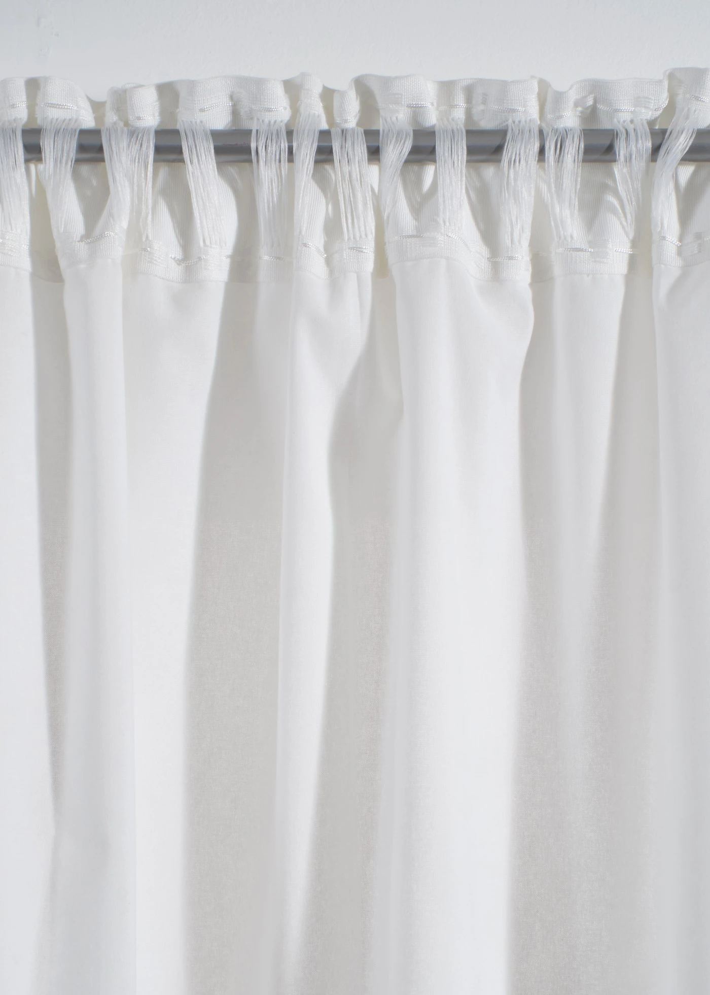 Rideau en coton (1 pce) • écru-marron clair • Boutique bonprix