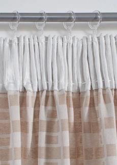 Jacquard gordijn van biologisch katoen (1 stuk) • ecru • bonprix online shop