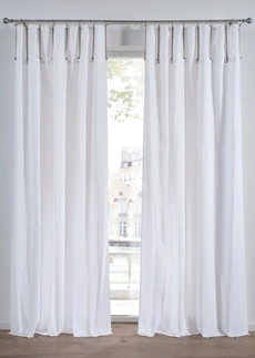 Firana z kółkami (1 szt.), kolor: biały