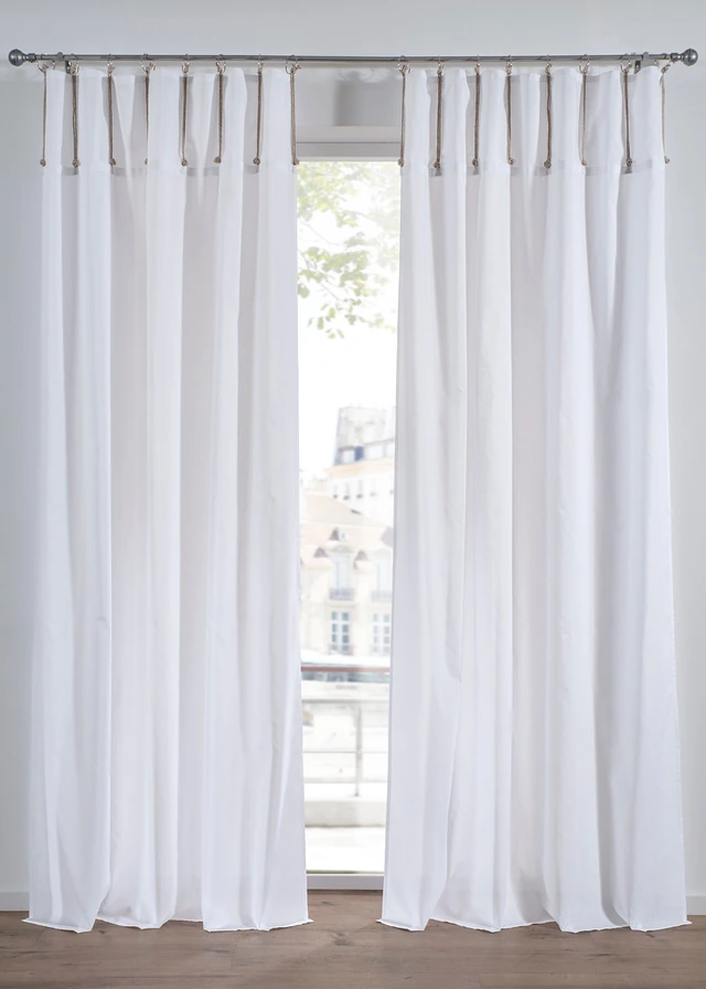 Záclona s krúžkami (1 ks) • biela • obchod bonprix