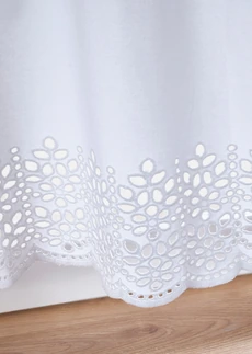 Valletje van biologisch katoen met broderie anglaise • wit • bonprix online shop
