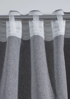 Rideau occultant à revêtement intérieur (1 pce) • gris clair • Boutique bonprix