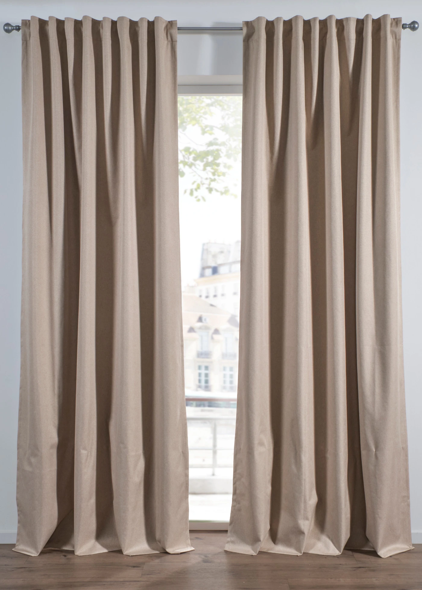 Rideau occultant texturé (1 pce) • sable • Boutique bonprix