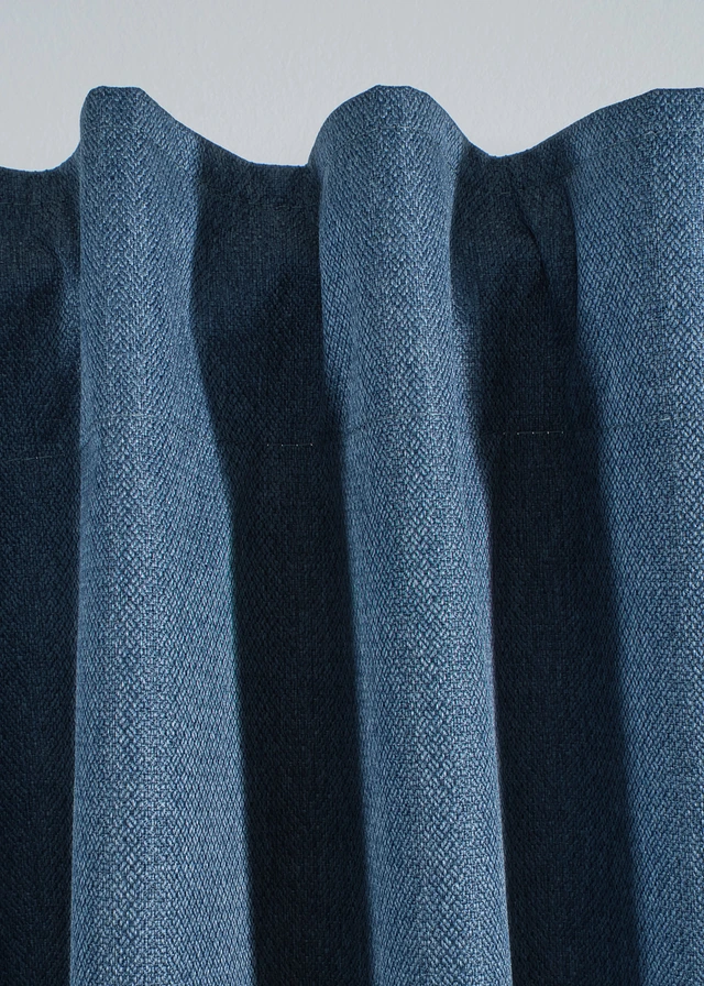Rideau occultant texturé (1 pce) • bleu • product-page.page-title-suffix