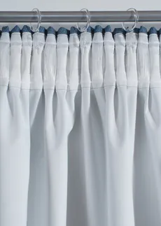 Zasłona zaciemniająca w strukturalny wzór (1 szt.) • niebieski • sklep bonprix