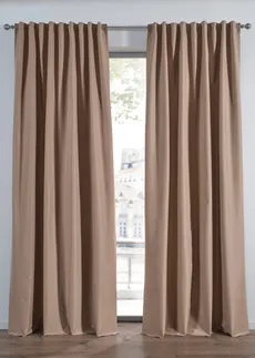 Rideau panneau occultant avec revers noir opaque (1 pce) • caramel • Boutique bonprix