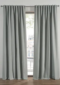 Rideau panneau occultant avec revers noir opaque (1 pce), Couleur: vert tilleul