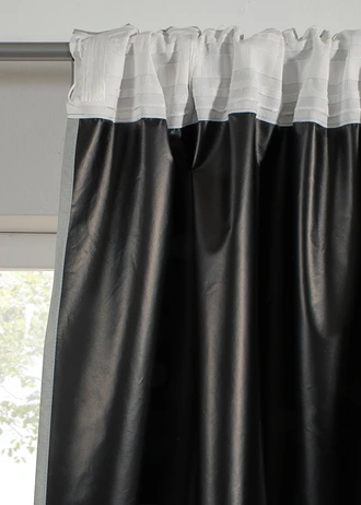 Sötétítő függöny réteges fekete hátoldallal (1 db) • hárszöld • bonprix áruház