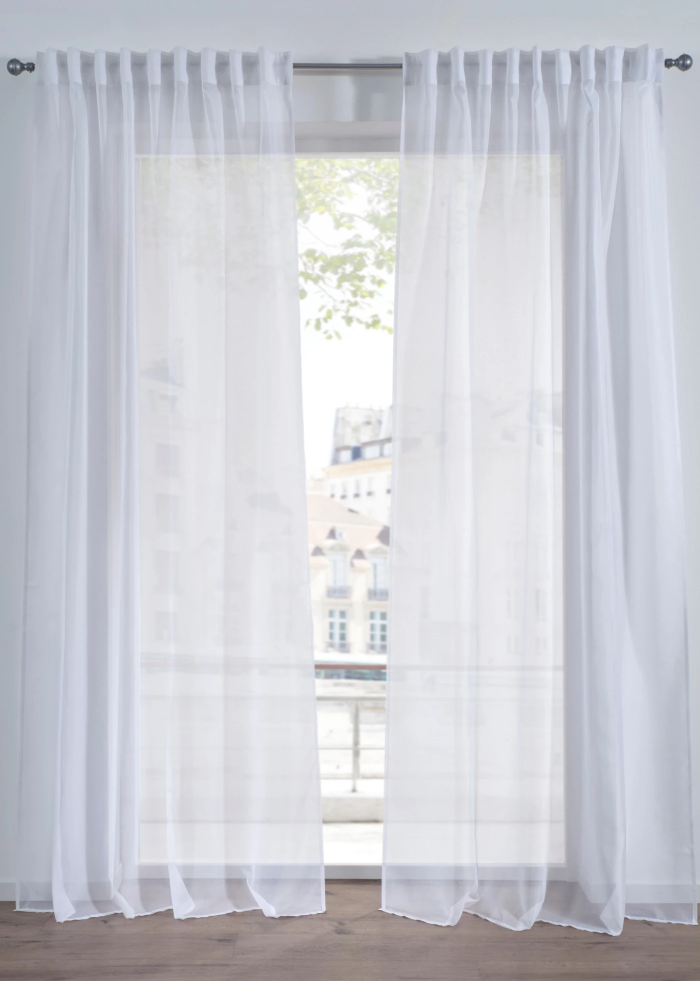 Voilage texturé en diverses tailles (1 pce) • blanc • Boutique bonprix