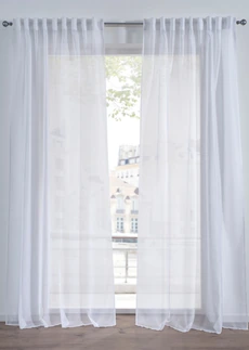 Voilage texturé en diverses tailles (1 pce) • blanc • Boutique bonprix