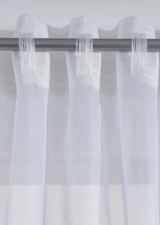 Voilage texturé en diverses tailles (1 pce) • blanc • Boutique bonprix