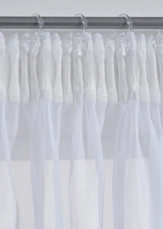 Voilage texturé en diverses tailles (1 pce) • blanc • Boutique bonprix