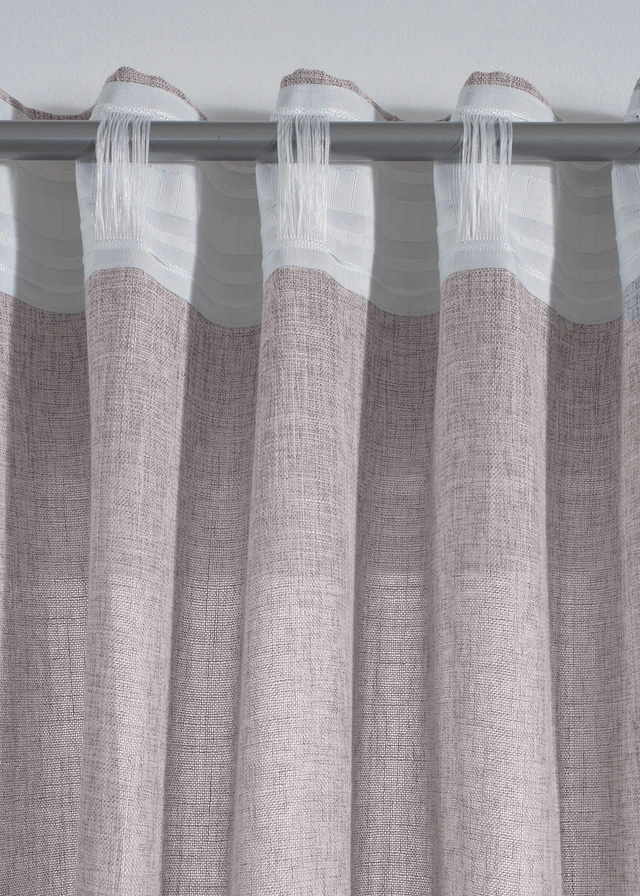 Gordijn in linnenlook (1 stuk) • taupe • product-page.page-title-suffix