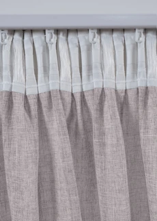 Záclona v plátenom vzhľade • hnedosivá • obchod bonprix