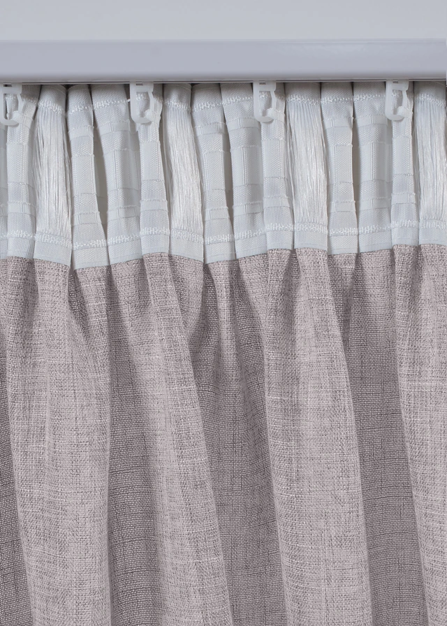 Gordijn in linnenlook (1 stuk) • taupe • product-page.page-title-suffix