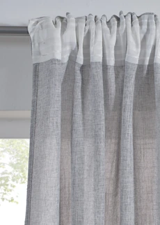 Gordijn in linnenlook (1 stuk) • lichtgrijs • bonprix online shop