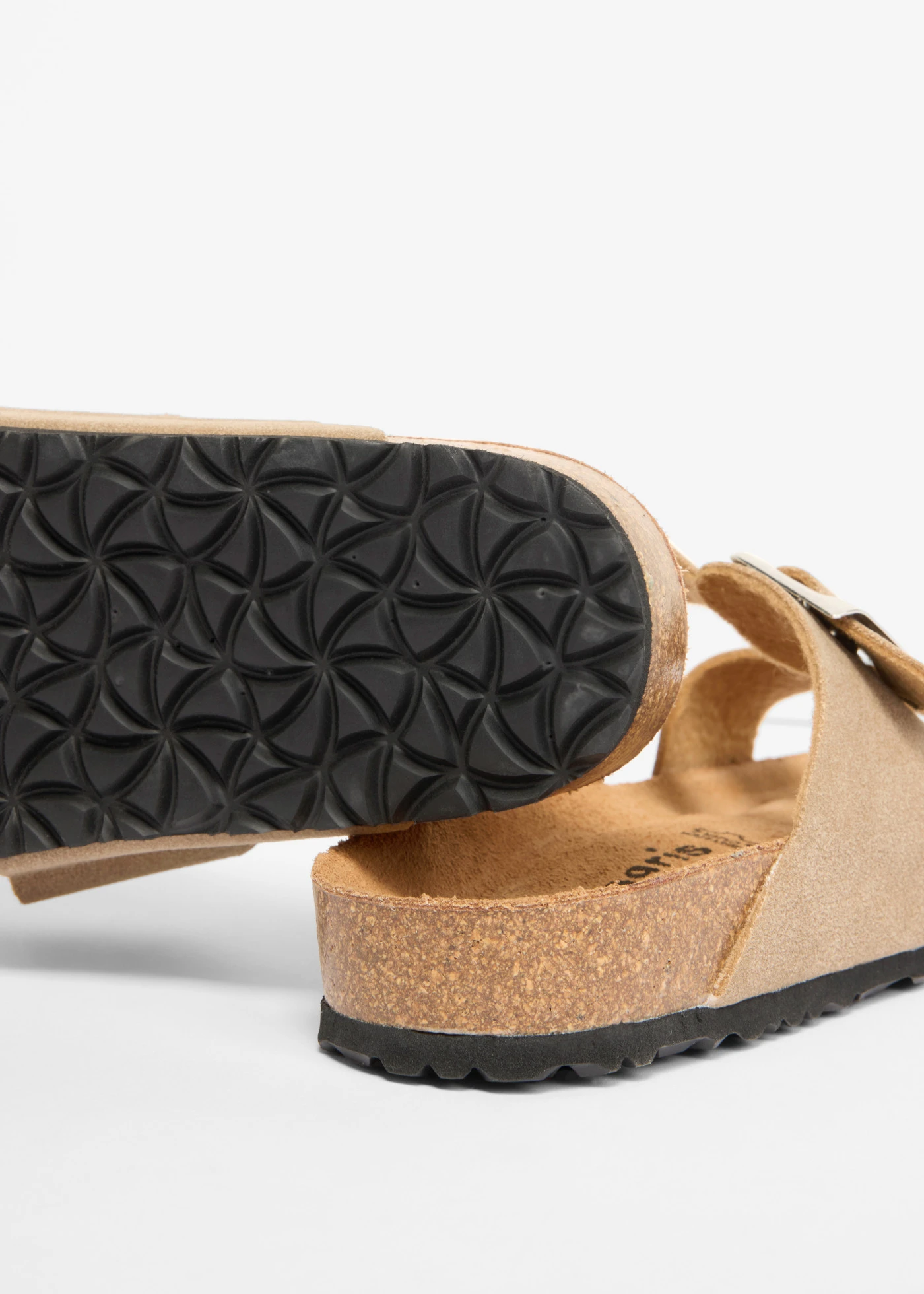 Papuci Tamaris din piele • gri-bej • magazin bonprix