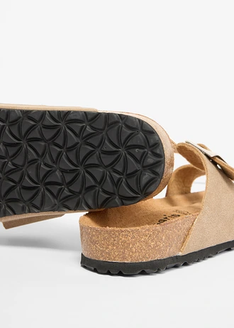 Šľapky Tamaris z kože • sivohnedá • obchod bonprix