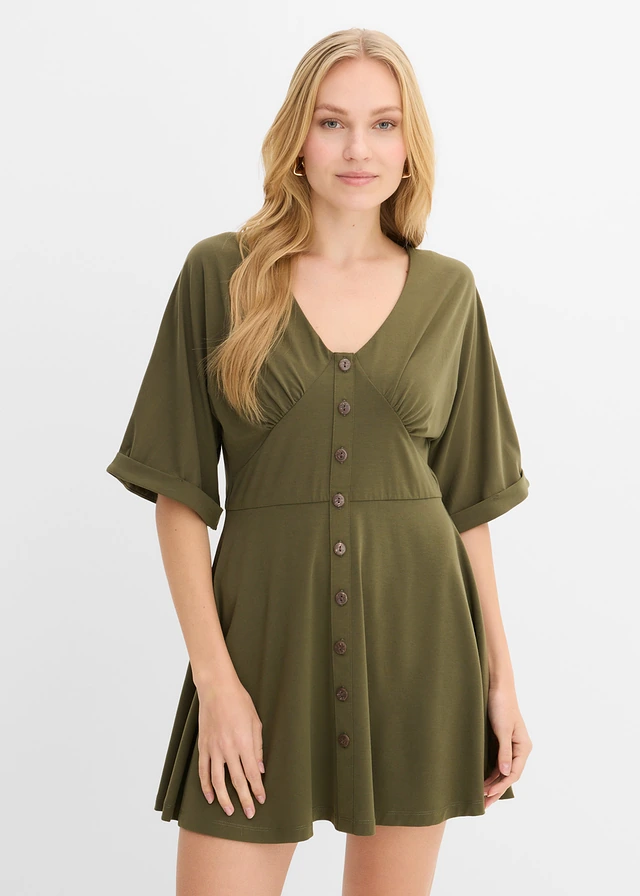 Robe courte et cintrée • olive foncé • product-page.page-title-suffix