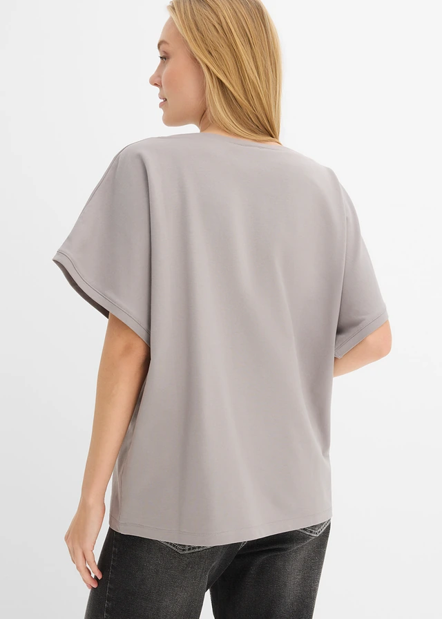 T-shirt oversize, Couleur: gris
