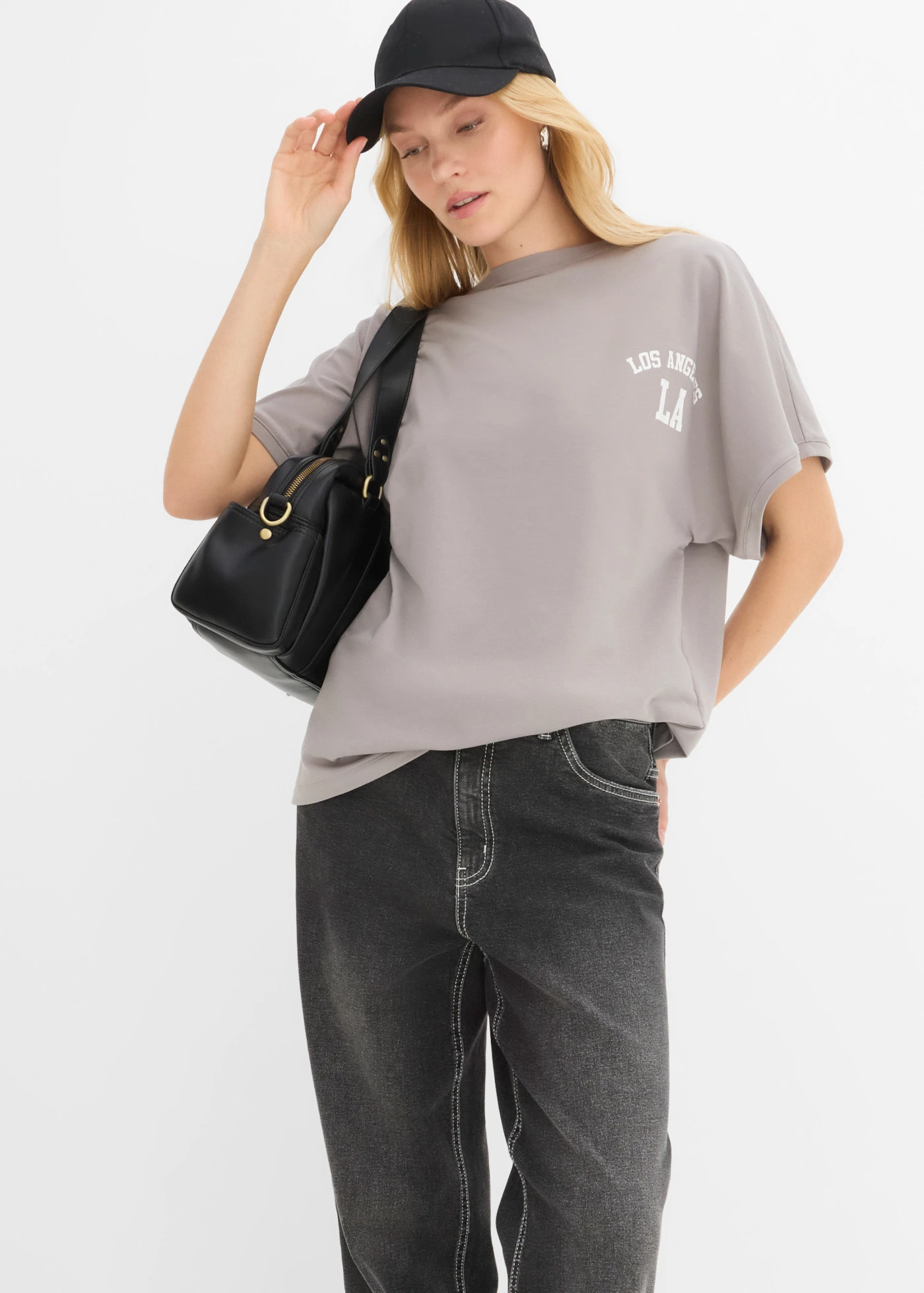 T-shirt oversize • gris • Boutique bonprix