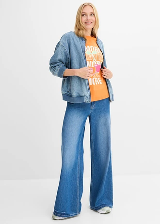 T-shirt oversize 100% coton • orange vif • Boutique bonprix