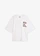 T-shirt oversize 100% coton, Couleur: blanc léopard