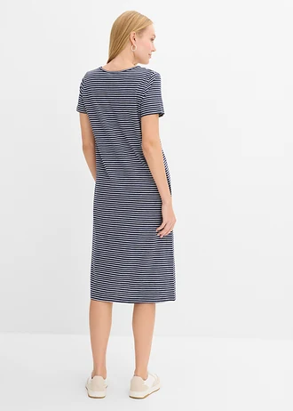 Shirtjurk van biologisch katoen • donkerblauw/wit gestreept • bonprix online shop