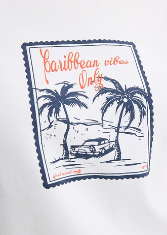 T-shirt 100% coton • blanc imprimé • Boutique bonprix