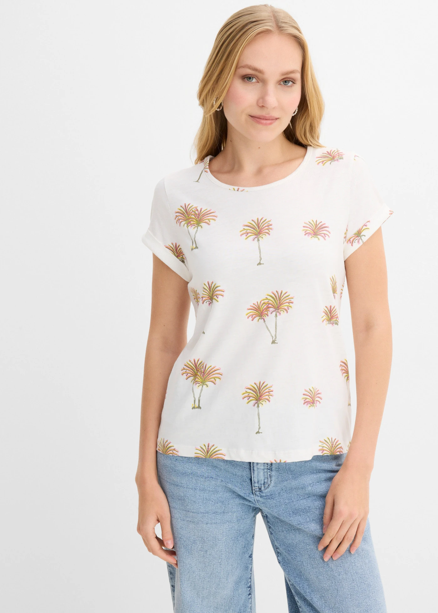 Tricou din bumbac organic 100% • ecru • magazin bonprix